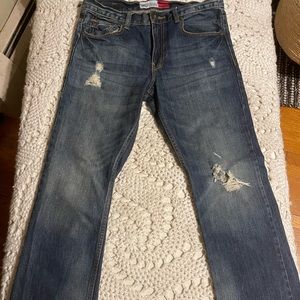Aeropostale denim men’s boot cut jeans. Barley worn